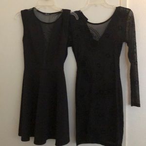 Black mini dresses